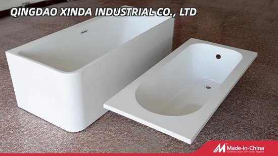 Freestanding Ellipse Skirt Acrylic Bathtub with E0 Environmental Protection Level for Five Star Hotel