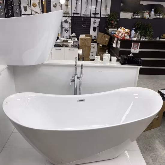 5つ星ホテル向け環境保護レベルE0の自立型楕円スカートアクリル浴槽