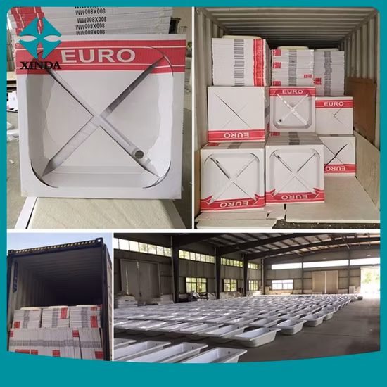 カスタマイズされたサイズの浴室の長方形の大理石のシャワー トレイ