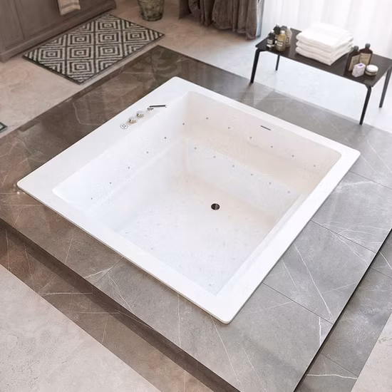 Proway バスタブ屋内ソーキングドロップインポータブル大人用浴槽、アクリルガラス浴槽プラスチック製大人用